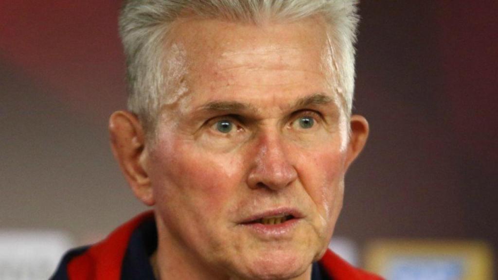 Heynckes, en rueda de prensa. Foto: Twitter (@FCBayern)