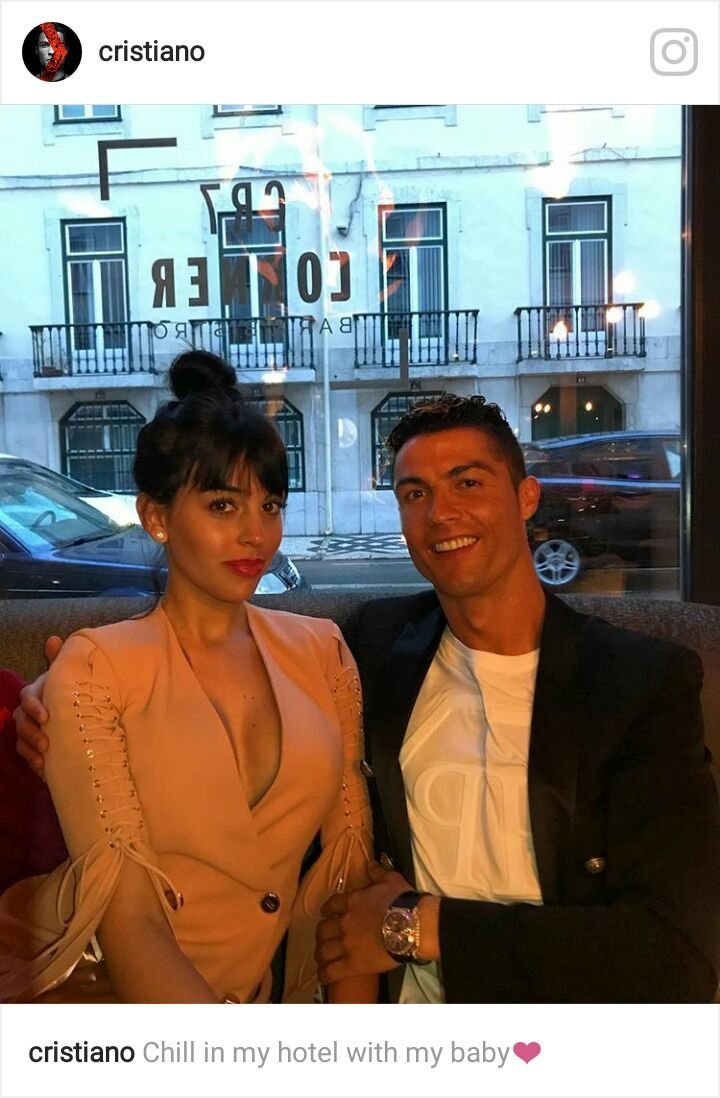Georgina y Cristiano Ronaldo en uno de los hoteles del portugués. Foto: Instagram (@cristiano)