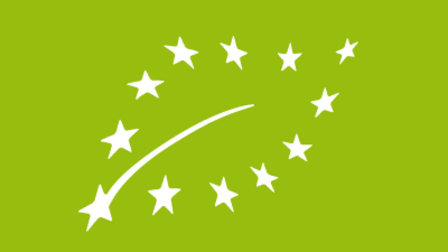 Logo de comida orgánica de la UE.