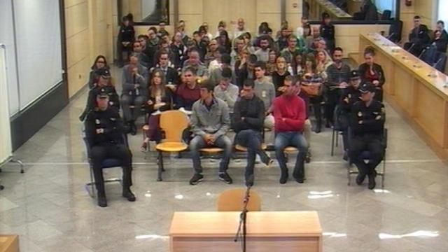 Sesión del juicio de Alsasua seguido en la Audiencia Nacional