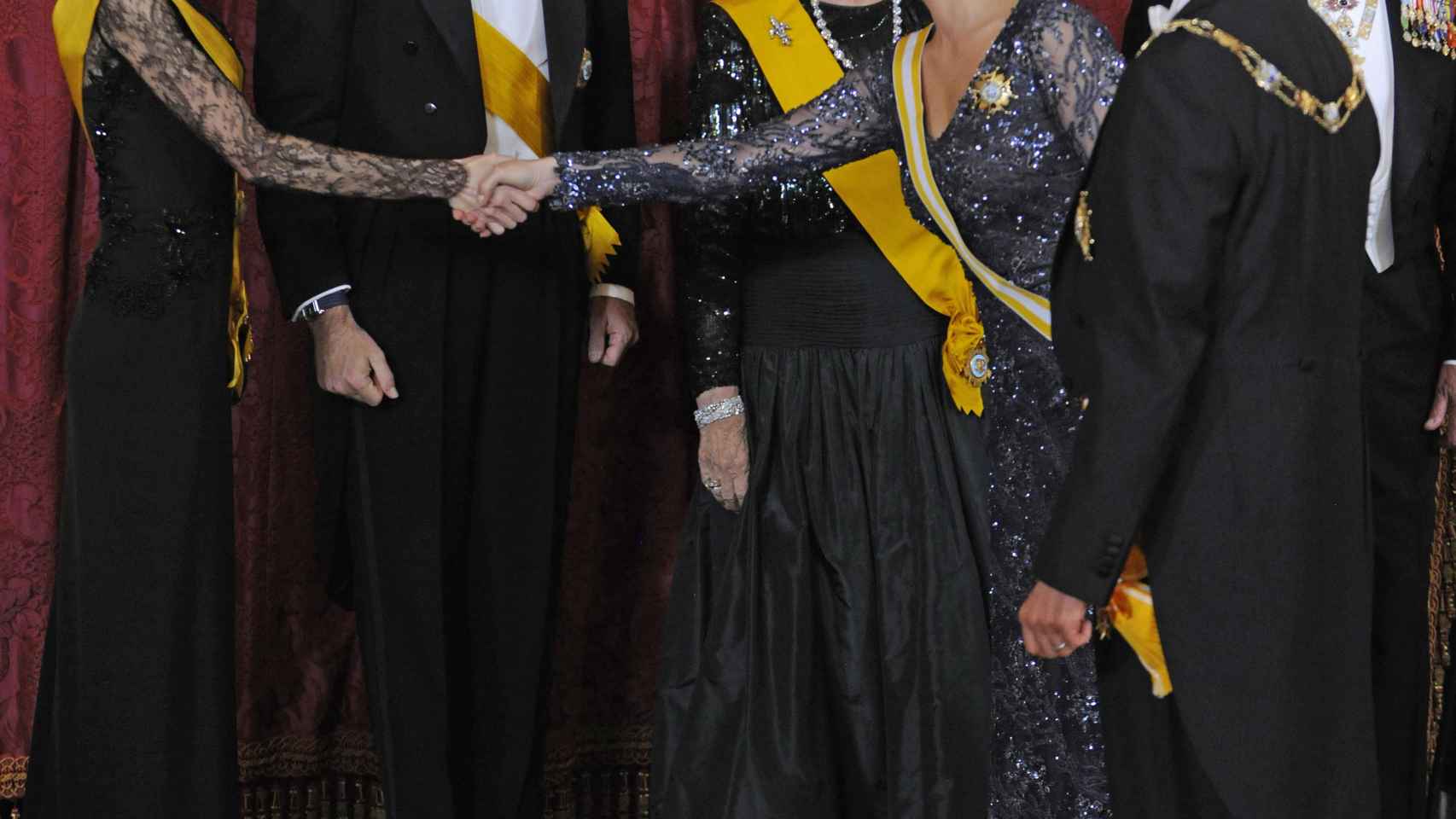 Letizia y Angélica Rivera se salen en el Palacio Real de Madrid