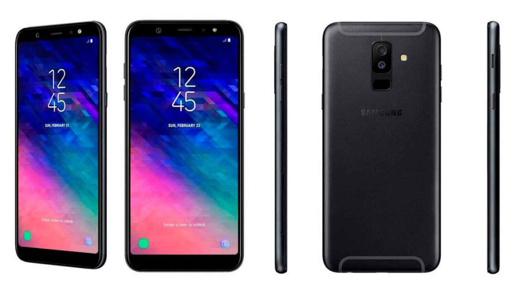 Los Samsung Galaxy A6 en las primeras imágenes con todo detalle