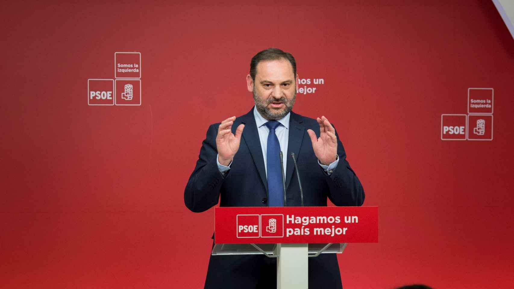 José Luis Ábalos, este martes tras una Ejecutiva del PSOE