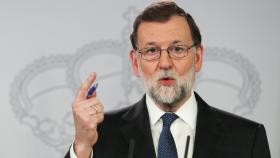 Spain's Prime Minister Mariano Rajoy speaks during a joint news conference with Turkey's Prime Minister Binali Yildirim (not pictured) at the Moncloa Palace in Madrid