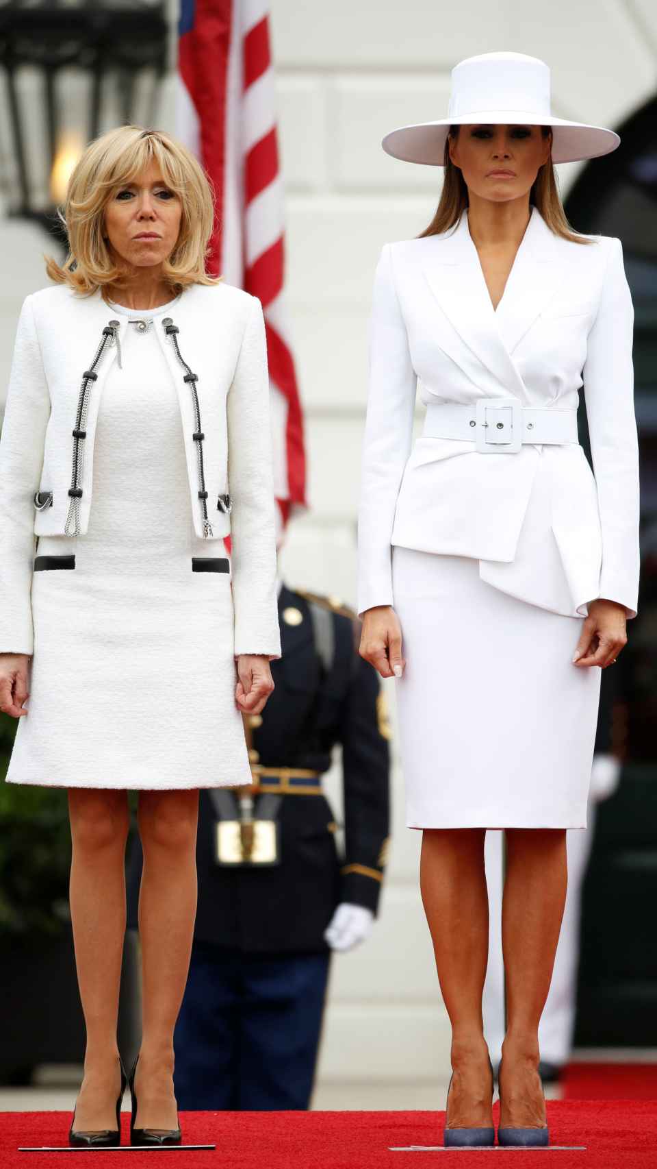 Melania Trump y Brigitte Macron.