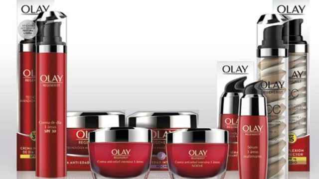 Un 'pack' de productos de belleza de la marca Olay.