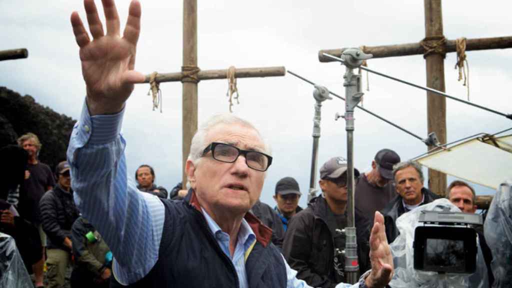 Martin Scorsese en el rodaje de Silencio.