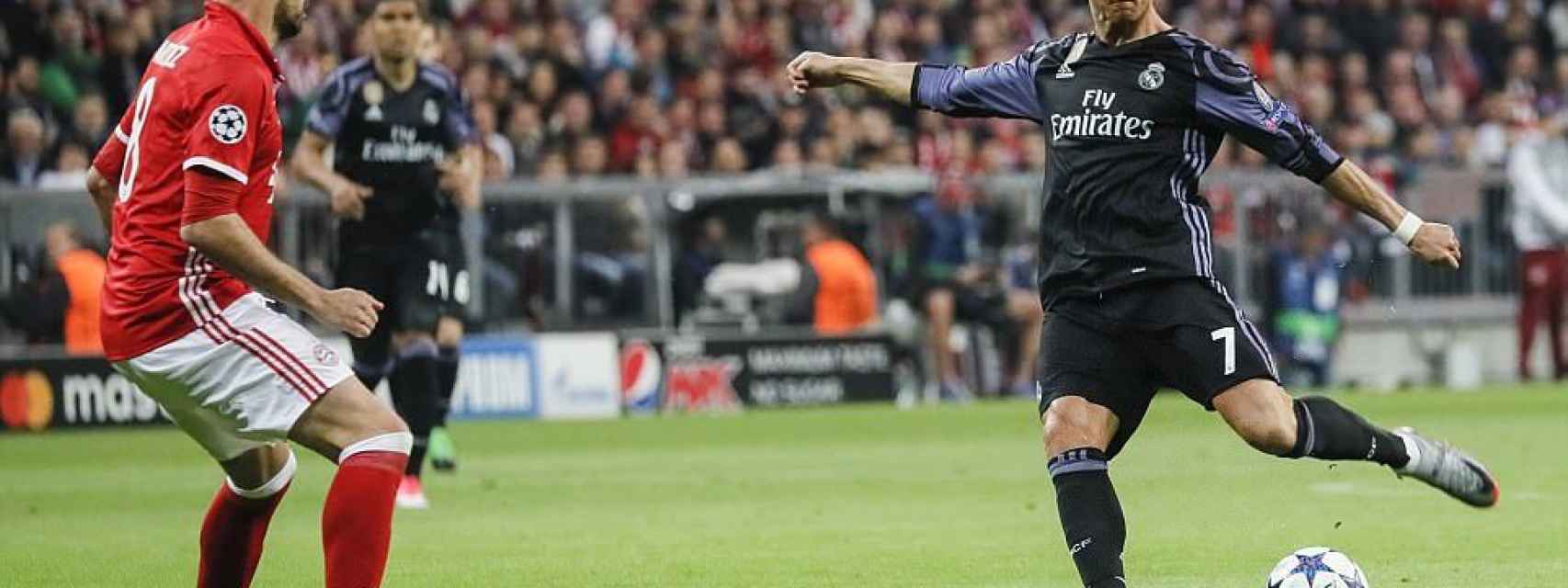 Cristiano Ronaldo en el Bayern de Múnich - Real Madrid de la temporada pasada.