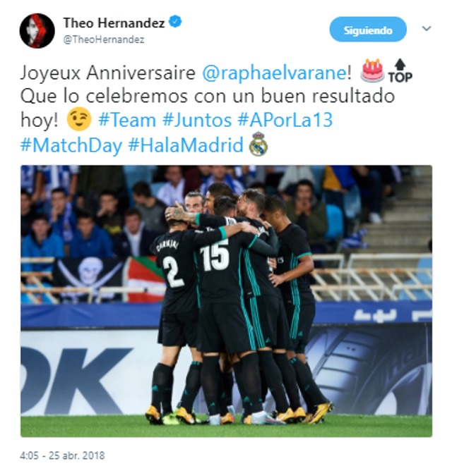 Felicitación de Theo