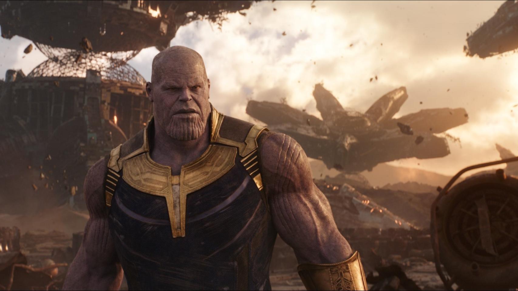 Thanos, el villano de esta entrega de Vengadores.