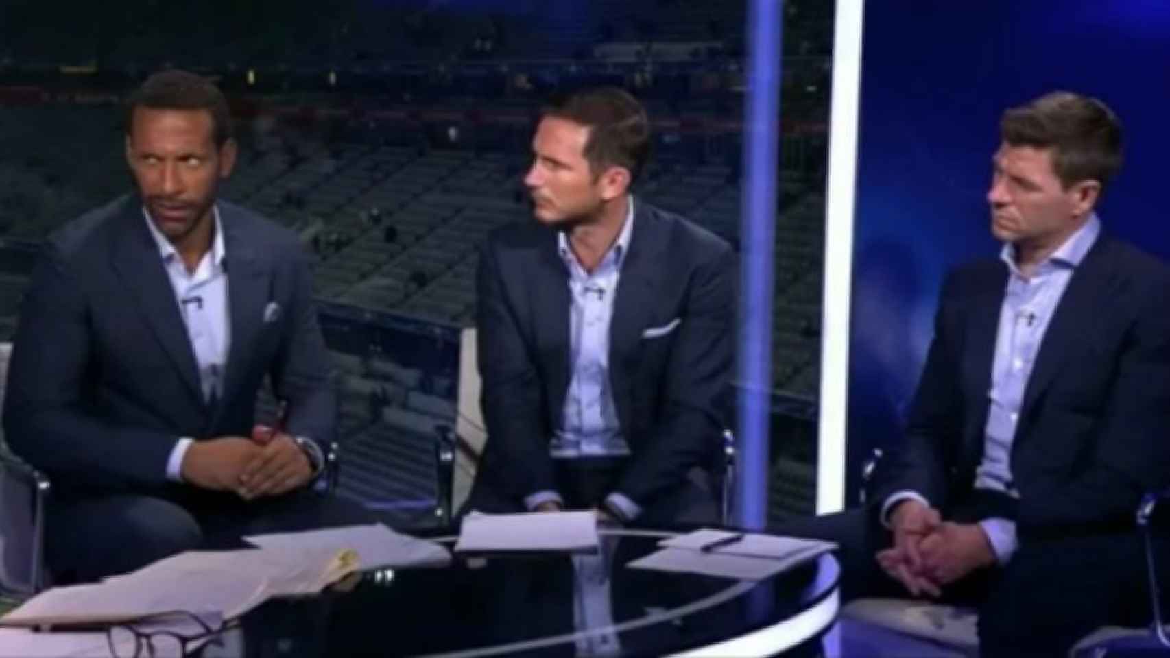 Rio Ferdinand, Frank Lampard y Steven Gerrard