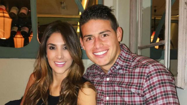 James Rodríguez y su esposa, Daniela Ospina. Foto (@jamesrodriguez10)