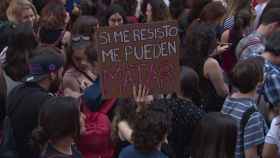 Feministas de Madrid se concentran tras la sentencia a La Manada