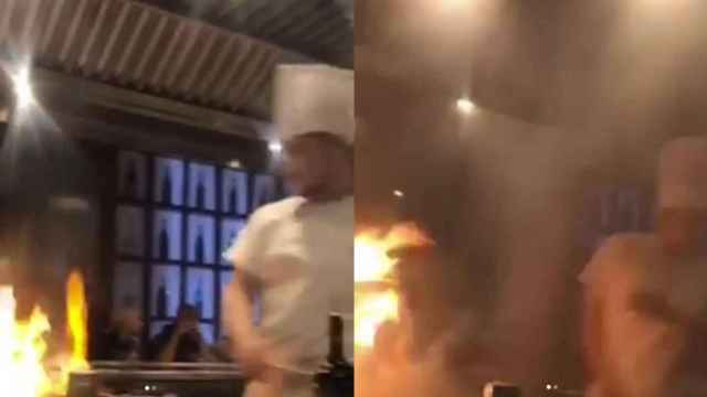 Este chef quiso presumir con el soplete y el restaurante acabó destrozado