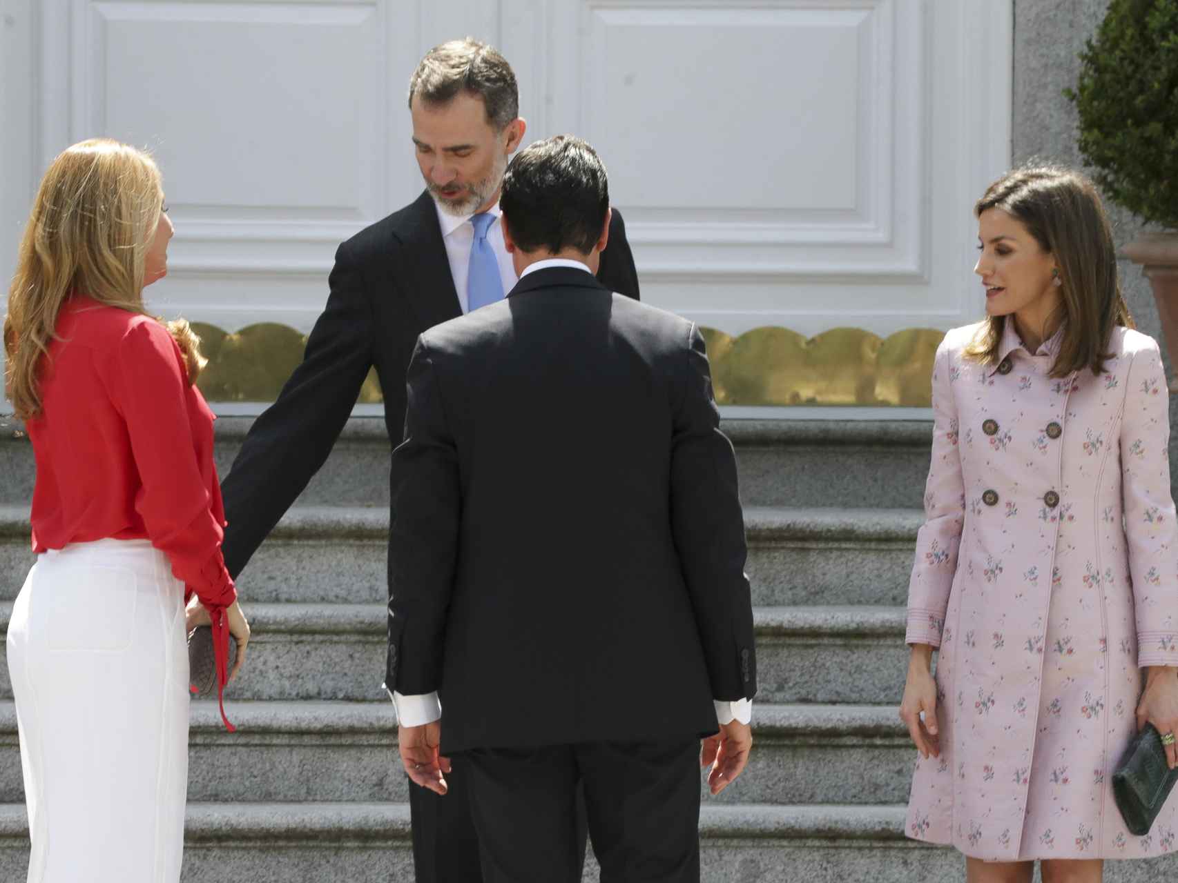 El cariño de Felipe VI con la primera dama mexicana y la distancia de Letizia con Peña Nieto.