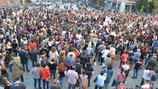 Una manifestación anterior por las calles de Valladolid