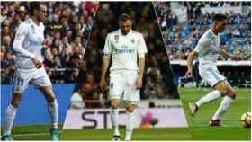 Gareth Bale, Karim Benzema y Achraf Hakimi