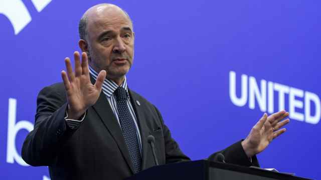 El comisario de Asuntos Económicos, Pierre Moscovici, en Sofía