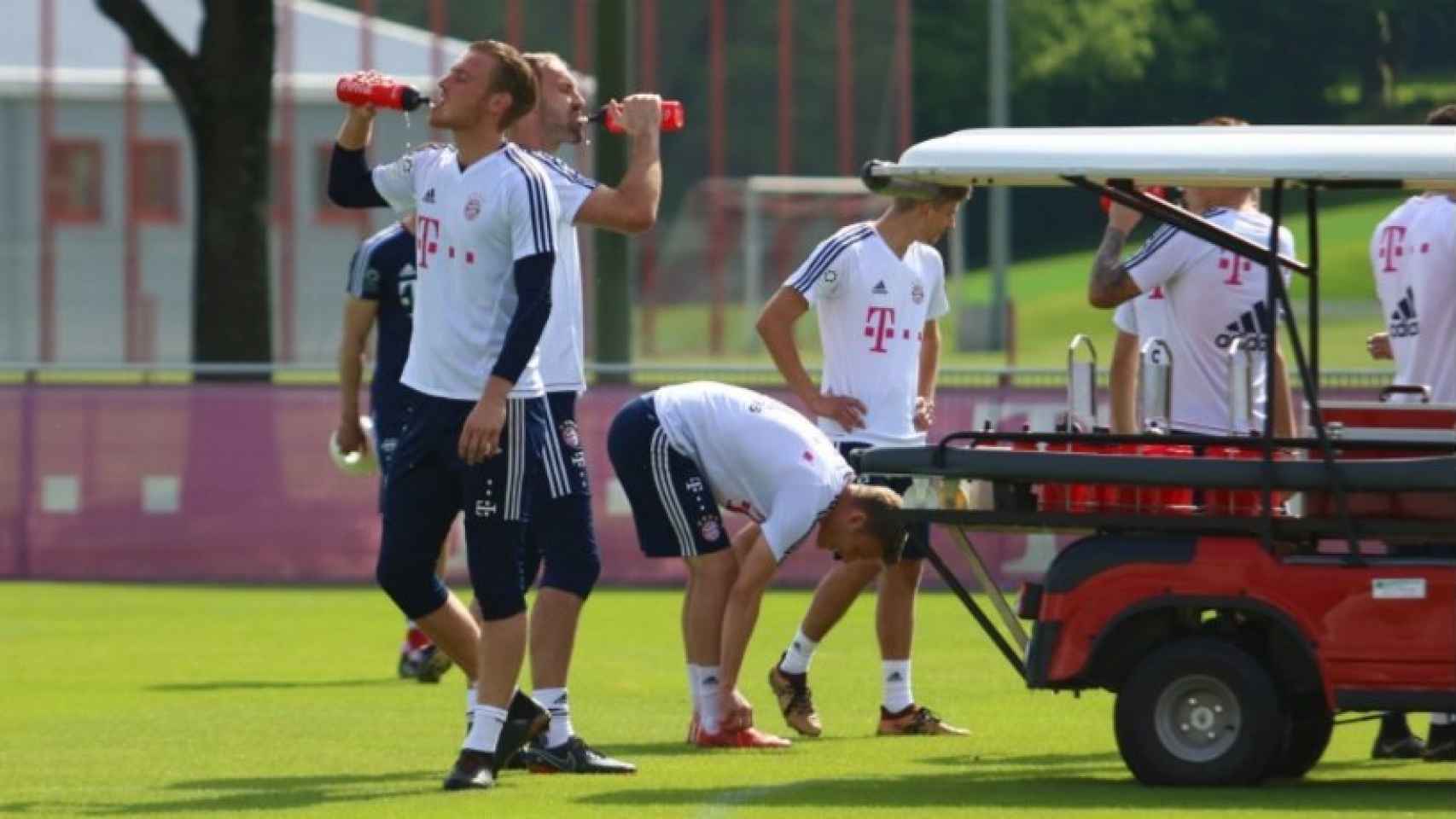 Entrenamiento del Bayern. Foto: Twitter (@FCBayern).