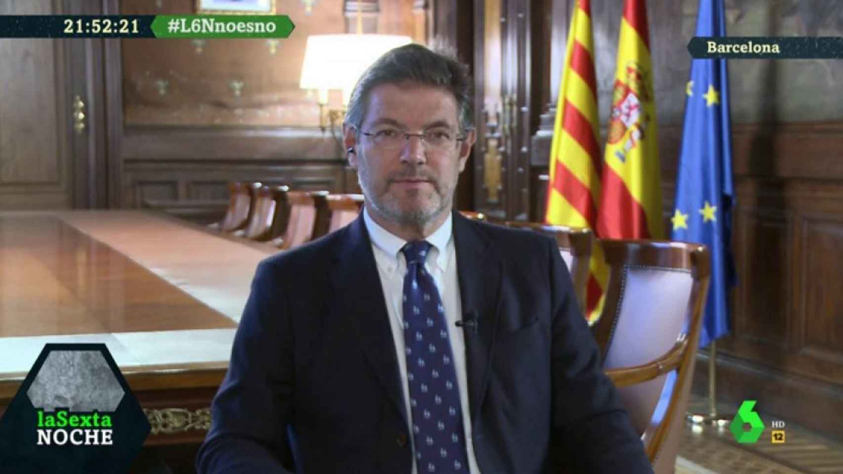 Rafael Catalá durante su intervención en laSexta