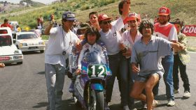 Ángel Nieto en el primer Gran Premio de España celebrado en Jerez (1987).