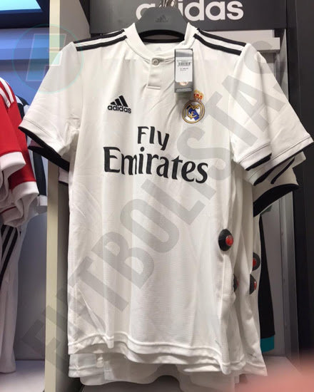 Primera imagen real de la camiseta del Real Madrid para la temporada 2018/2019. Foto: Instagram (@futbolistasyoutube)