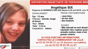 Cartel que difundió la policía francesa tras la desaparición