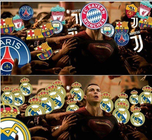 Meme del Real Madrid - Bayern Múnich. Foto: memedeportes.com