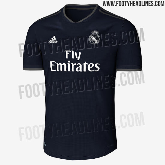 Así será la segunda camiseta del Real Madrid para la temporada 2018/2019