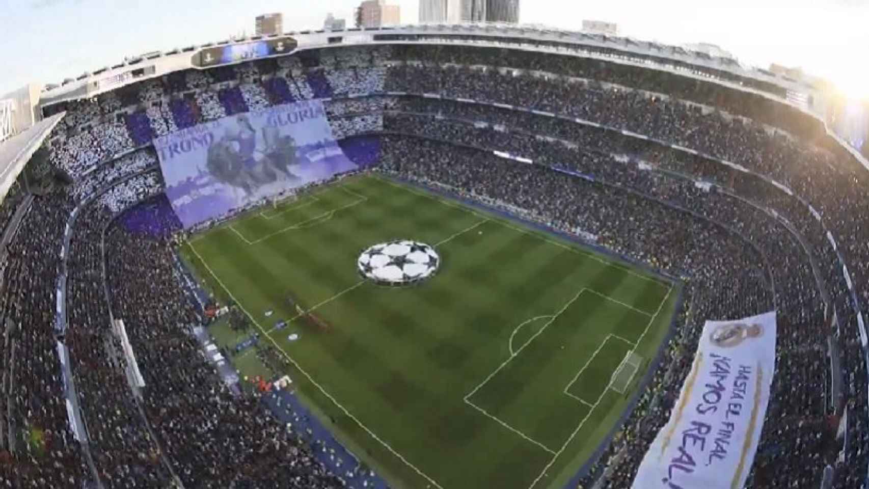 Así lucía el Santiago Bernabéu.