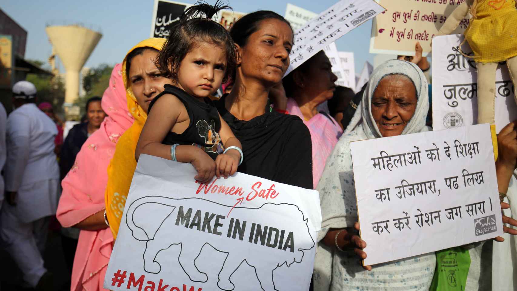 Manifestaciones reclamando justicia y el fin de la oleada de violaciones en India