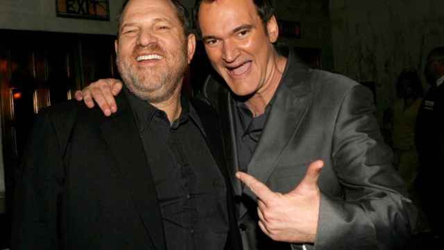 Harvey Weinstein junto a Quentin Tarantino.