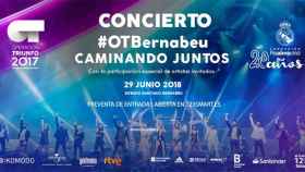 Los “asequibles” precios del concierto benéfico de ‘OT’ en el Bernabeu