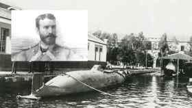 Isaac Peral y su submarino.