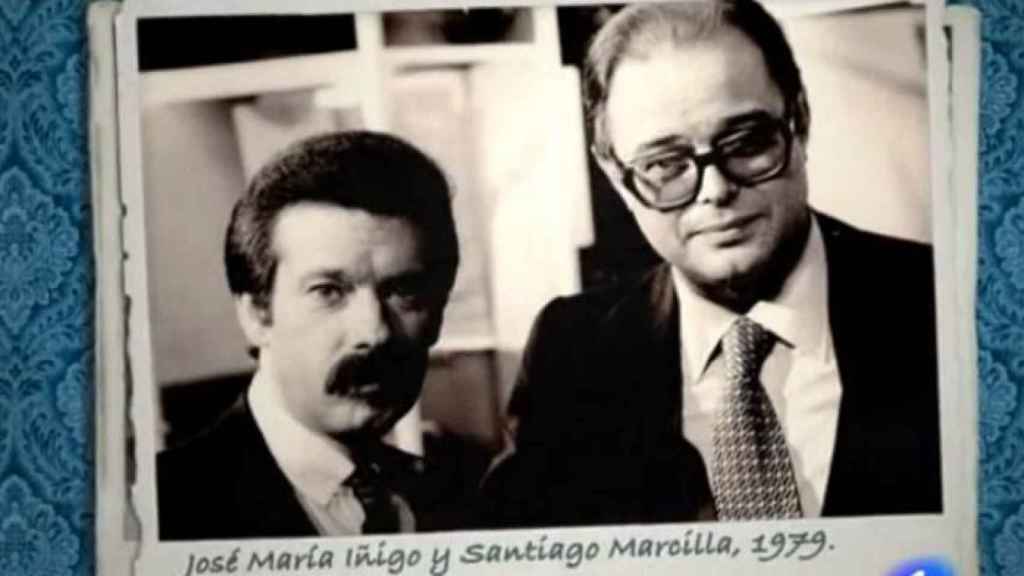 José María junto a su amigo Santiago Marcilla.