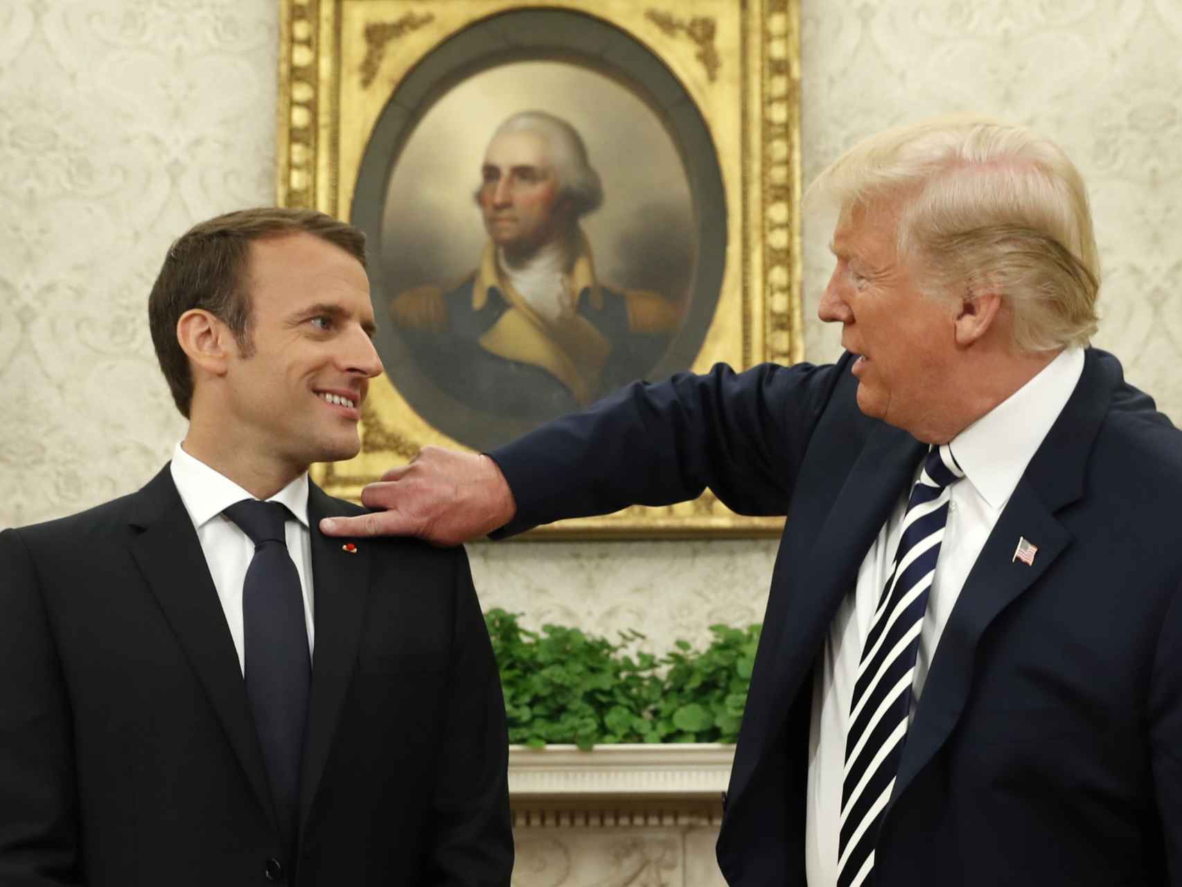 Macron y Trump, en el Despacho Oval