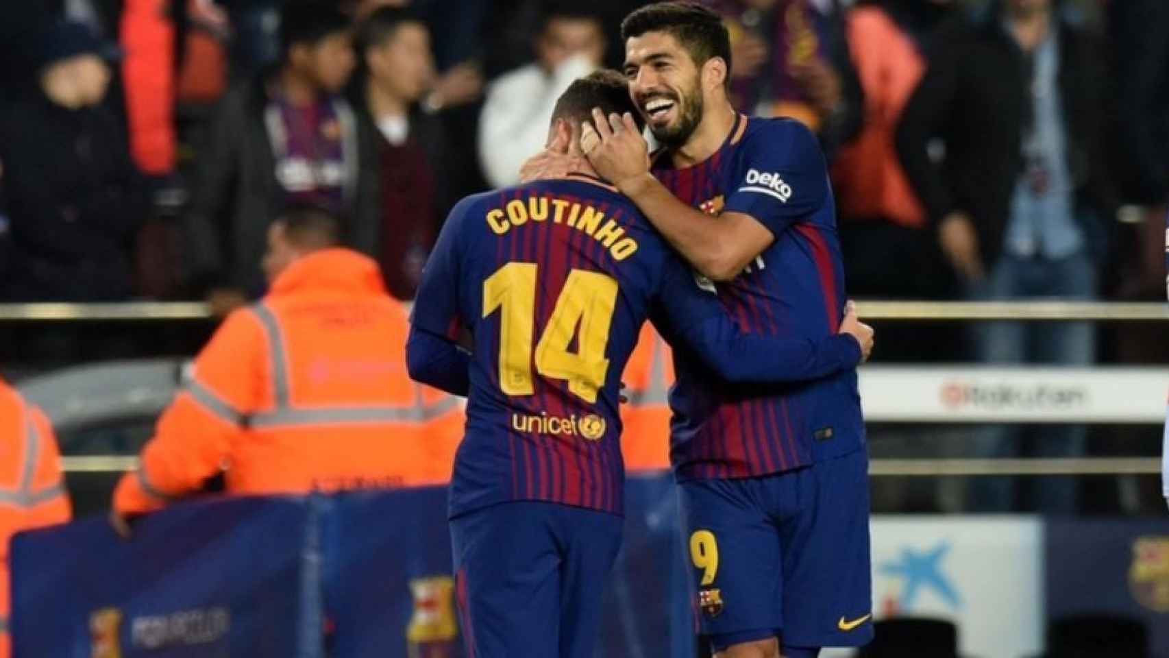 Coutinho y Suárez. Foto: fcbarcelona.es