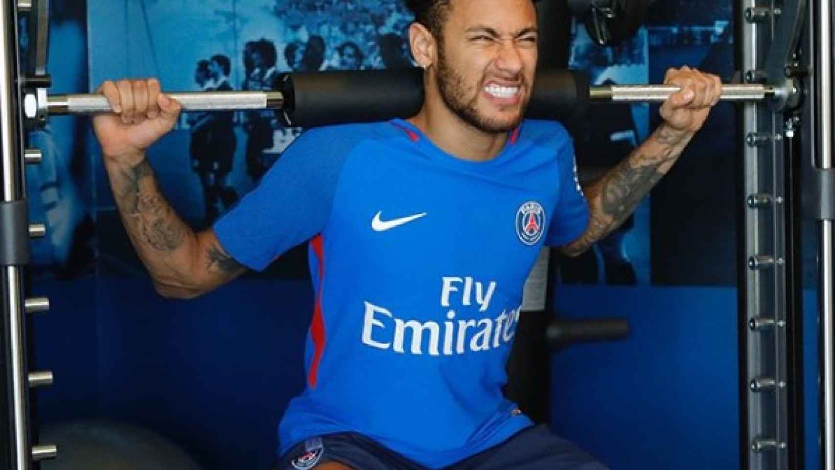Neymar, en su regreso a los entrenamientos con el PSG.