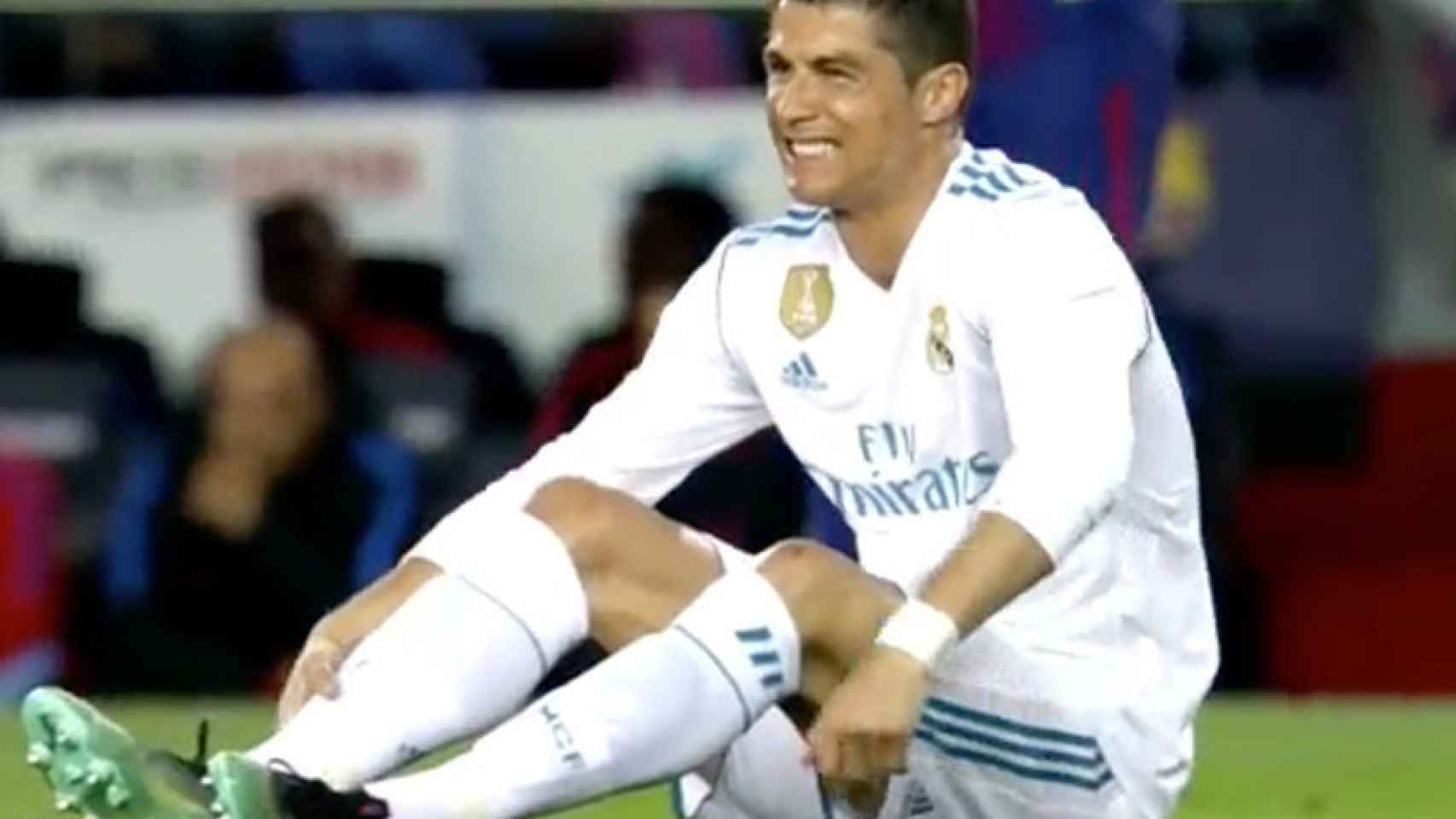 Cristiano Ronaldo dolorido