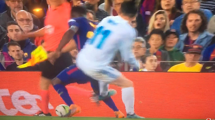 El Barcelona pidió la expulsión de Bale por una entrada a Umtiti