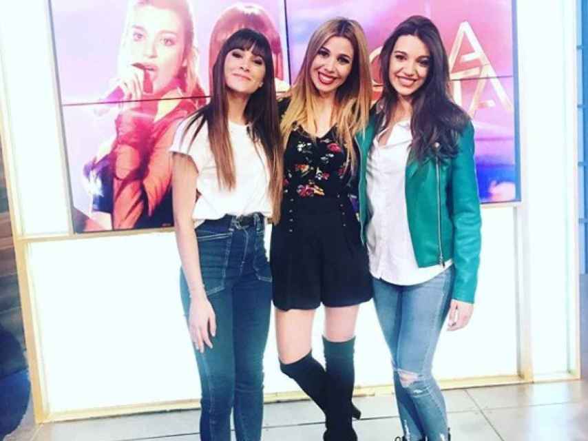 Natalia junto a Ana Guerra y Aitana.