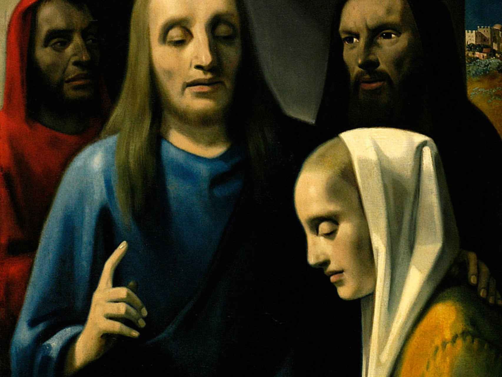 Cristo y la adúltera, firmado por Vermeer, elaborado por Van Meegeren