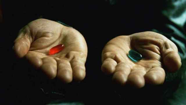 La escena de las píldoras de Matrix.