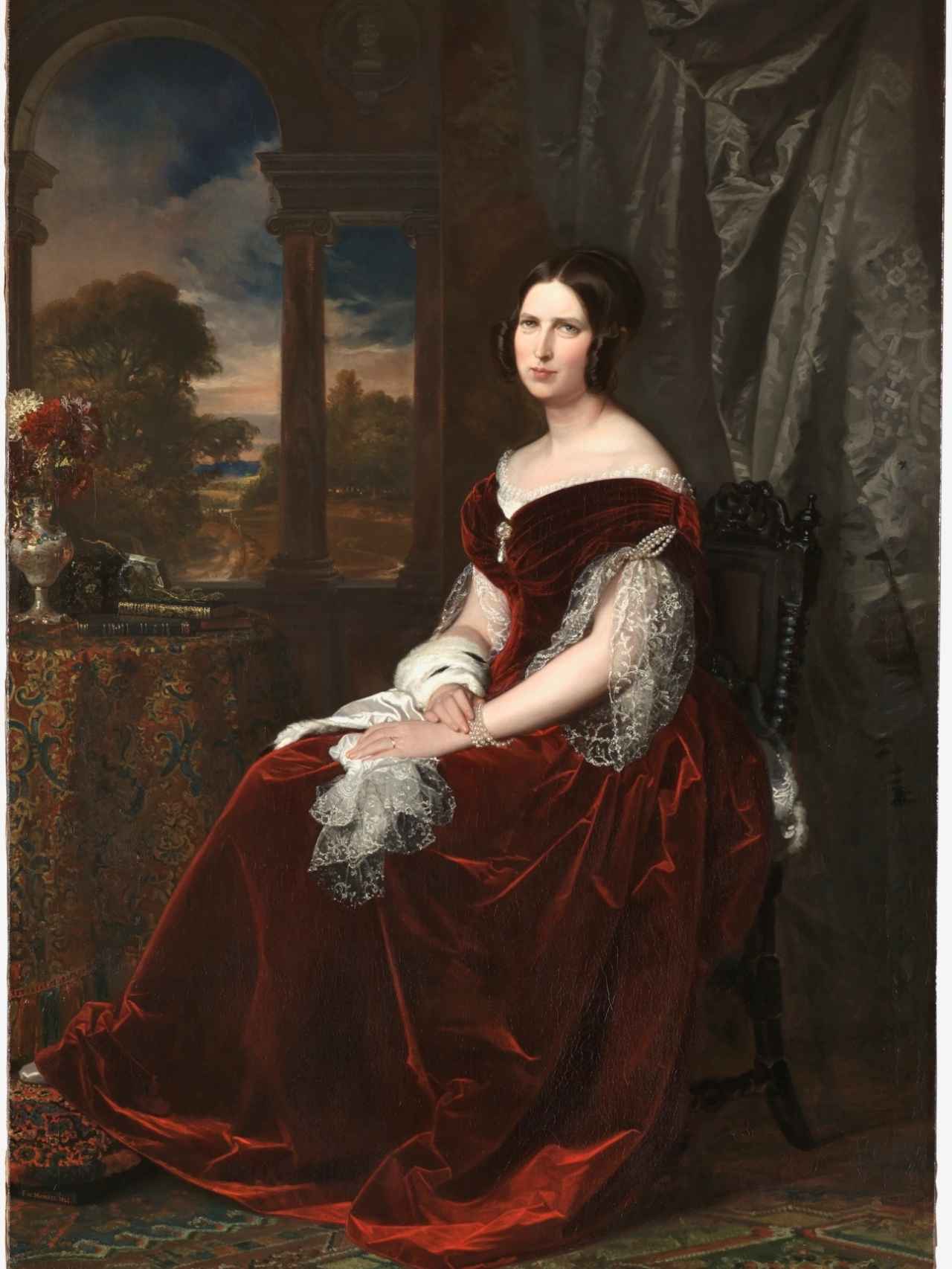 Retrato de Sabina Seuphan Spalding, obra de 1846.