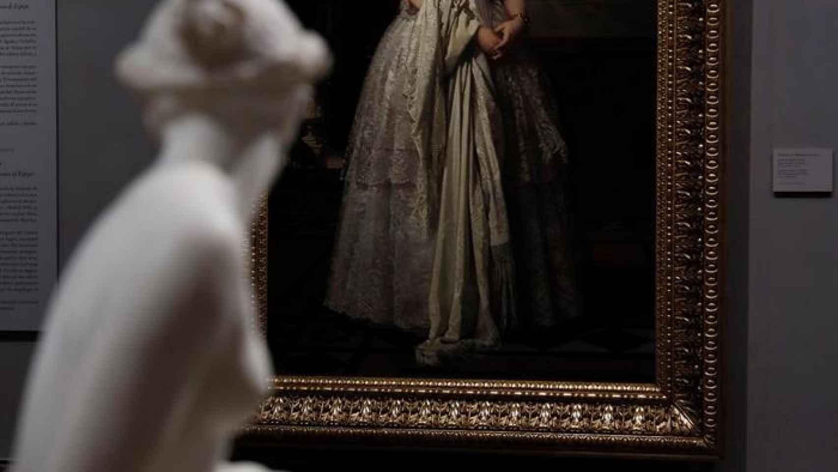 El retrato de Josefa instalado en la sala del Museo del Prado.