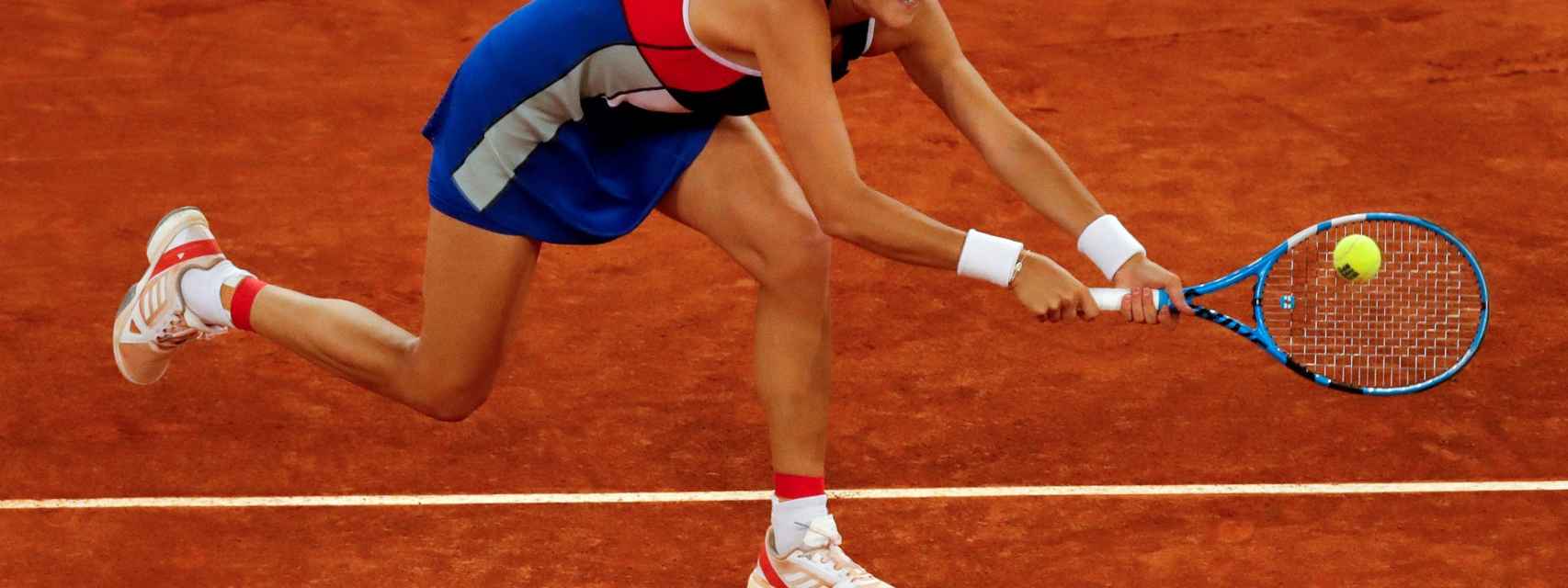 Garbiñe Muguruza en el Mutua Madrid Open.
