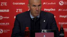 Zidane, en la sala de prensa del Sánchez Pizjuán