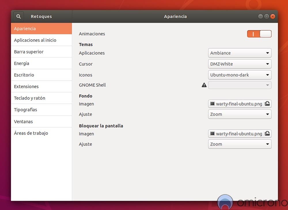 ubuntu-gnome-tweaks