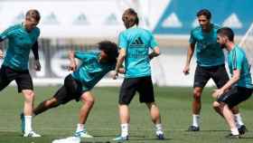 Isco se entrena con el Real Madrid