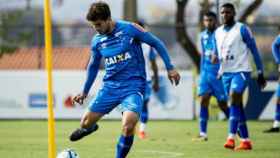 Lucas Silva en un entrenamiento con el Cruzeiro. Foto: cruzeiro.com.br